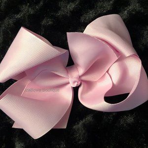 Blush Pink 6" Boutique Bow  -kids-  4B2550  Handmade NWT Boutique